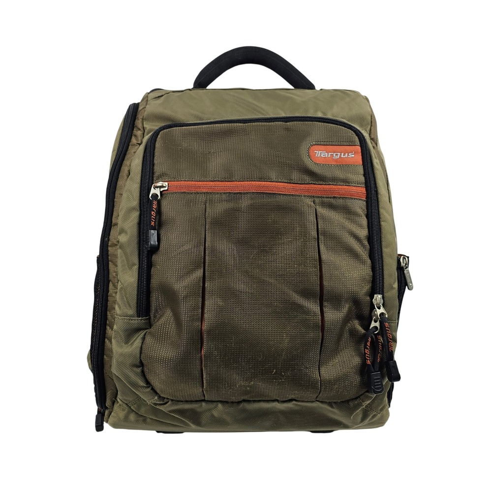 Targus Grove Sling Backpack Laptop Bag Olive Sedona Accents Model TSB109US - EUC